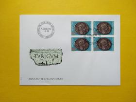 包邮挂号信发货《集邮品收藏保真：瑞士1986年罗马皇帝奥马期都像钱币邮票首日封 商品如图》澜2303-26
