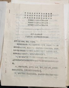 专项用粮安排联合通知《白色地区革命委员会商业局粮食局轻工局》规定指标内提出10%，安排酿酒包括酿酒麸曲用粮