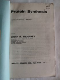 PROTEIN SYNTHESIS Volume1 蛋白质合成第一卷