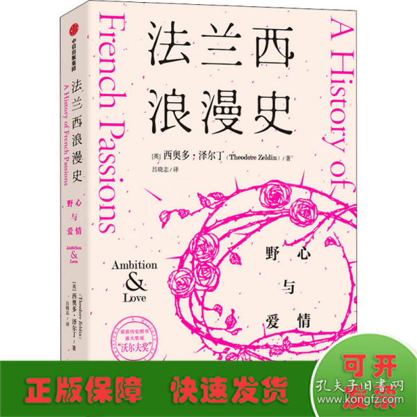 法兰西浪漫史野心与爱情西奥多·泽尔丁著沃尔夫奖作者法国文化入门优质读物