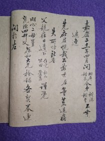 清嘉庆二十一年（1816）写本一册：树屏等四兄弟遭父悦栽公辞世检录其父所遗住宅、私山、公田、芦荡等各契劵1册