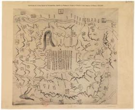 古地图1898-1899 四川省手写地图 法国藏本 。纸本大小59.07*72.31厘米。宣纸艺术微喷复制。