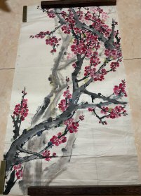 无款画作（梅花）尺寸：90.5*50CM