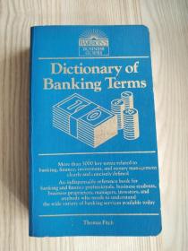 Dictionary of Banking Terms