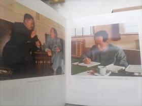 精品画册：毛泽东主席照片选集（英文版）1978年大6开精装带原盒品相很好