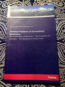 【绝版稀见书】《Famous Problems of Elementary Geometry》
《初等几何的(几个)著名问题》( 平装英文原版共80页 )