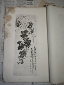 民国线装8开珂罗版《个簃画集》王个簃作，收画作45幅，皆在流通领域，参考价值大，一册全！