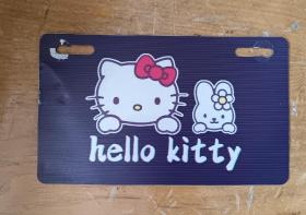 hello Kitty 电动车摩托车车牌架广告牌