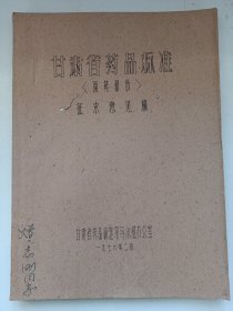 甘肃省药品标准 西药部分征求意见稿 油印 私藏品好自然旧品如图 前皮左上有点小损伤(本店不使用小快递 只用中通快递)