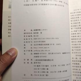 杜甫评传（上中下）