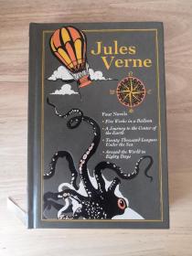 Jules Verne: Four Novels 儒勒·凡尔纳：四部小说 气球上的五星期 地心游记 海底两万里 八十天环游世界  英文原版