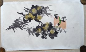 8，花鸟画，托片，纯手绘！