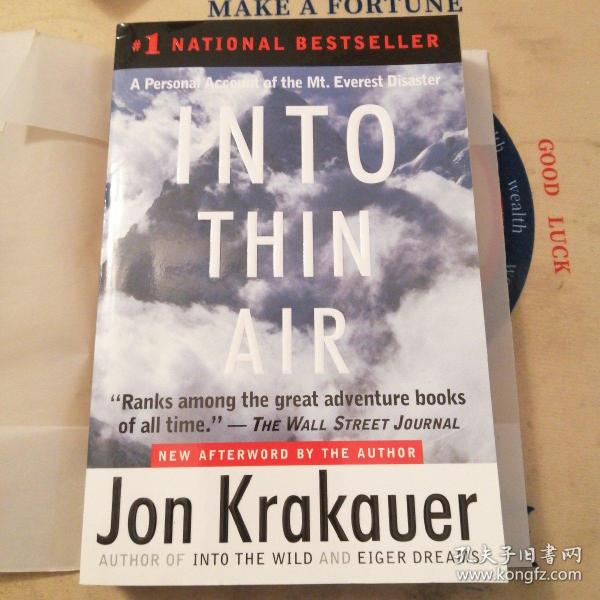 Into Thin Air：A Personal Account of the Mt. Everest Disaster