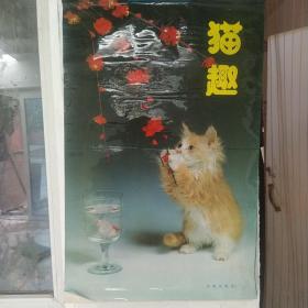 1992-1993年塑纸挂历·猫趣【12张全】