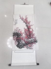 喜欢这种老画家的梅花，仅售画心，地方名家精品国画，自鉴下乡高价收到老国画心约68+40厘米