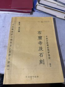 石窟寺及石刻：（文物保护工程专业人员学习资料）