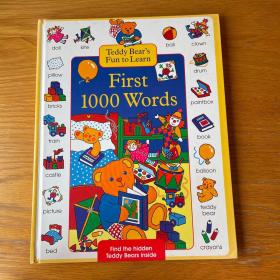 Teddy Bears Fun to Learn First 1000 Words（英文原版）