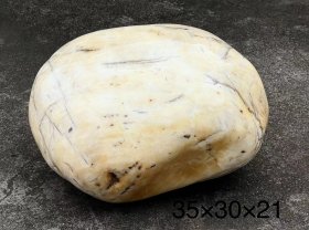 汉白玉原石 | 宋元风空间赏石，石质纯正，相当水润圆滑，包老保真