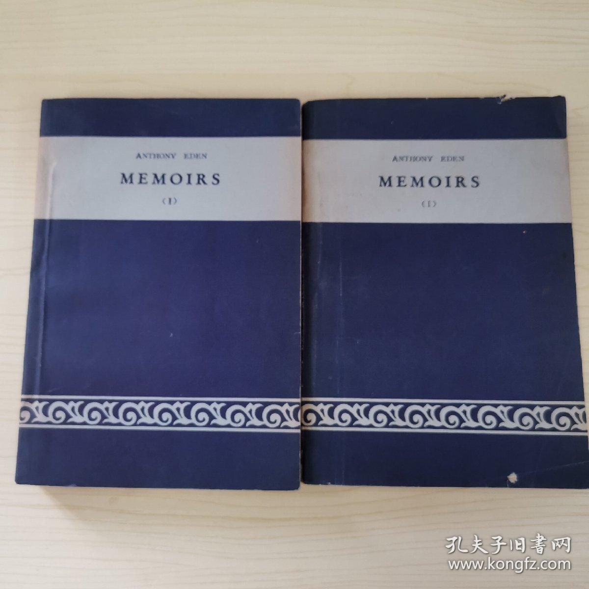 英文版：MEMOIRS 1 2合售