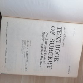 TEXTBOOK OF SURGERY VOLUME 2 外科教材第二册