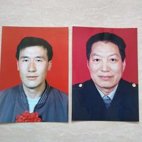 2000年老照片，劳动模范2张，山西省大同市机车厂（现中国中车大同电力机车有限责任公司，42-7）。
