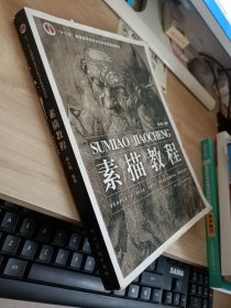 十二五高校美术专业·素描教程 (邢小刚) 书皮磨损 有字迹画线 水印