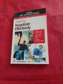 HOW TO NEGOTIATE EFFECTIVELY/如何有效地谈判