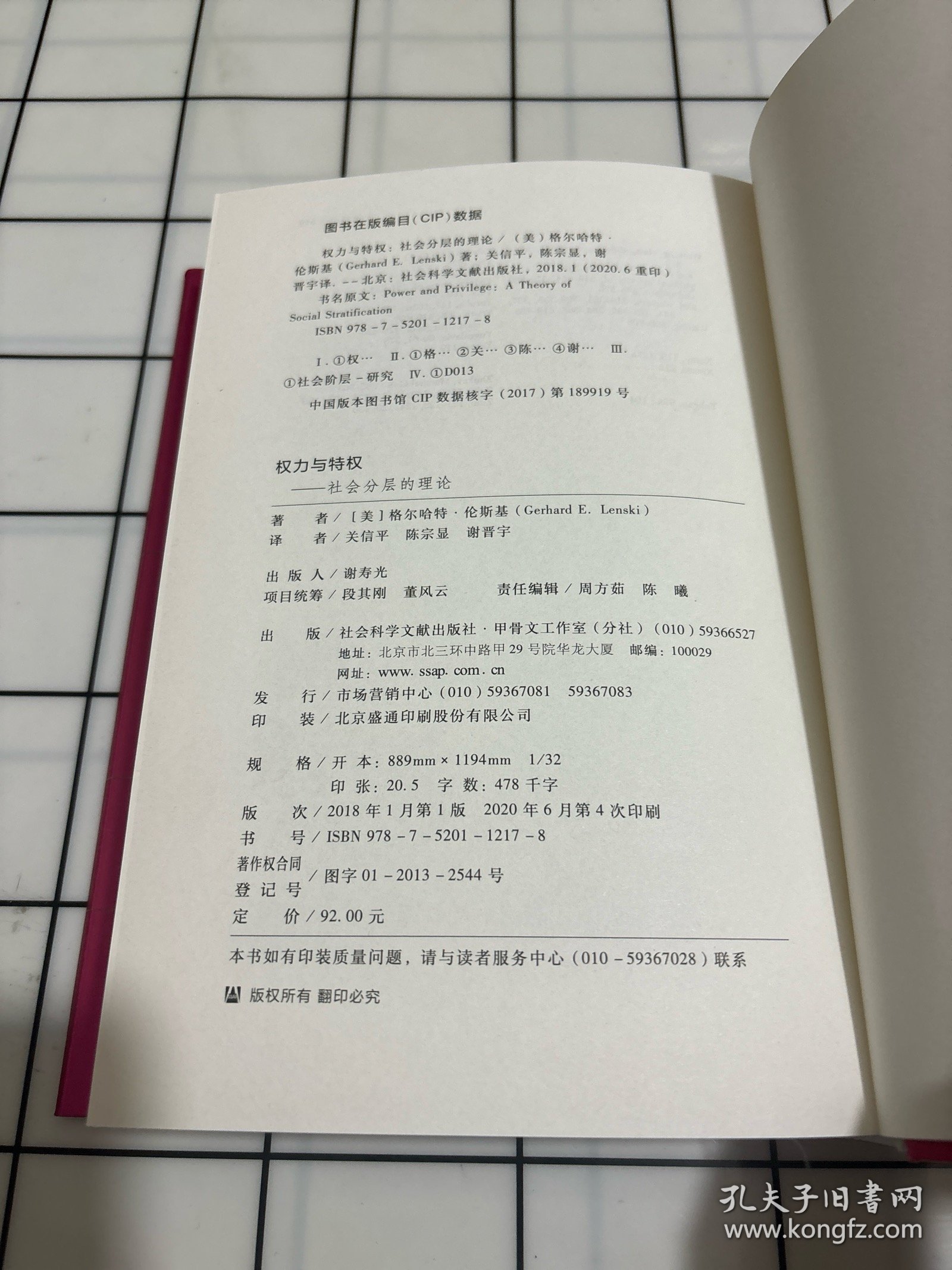 权力与特权:社会分层的理论