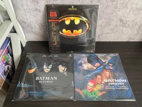 日版 蝙蝠侠 1-3部 双碟装 3张LD镭射影碟打包出