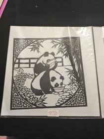 剪纸 熊猫 PC-017 6张