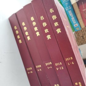 名作欣赏杂志合订本 2009年1至4期 5至8期 9至12期 2010年1至4期 9至12期 五本合订本合售 精装外壳有轻微磕碰