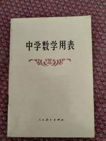 中学数学用表