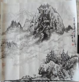 美协会员刘彬华国画山水