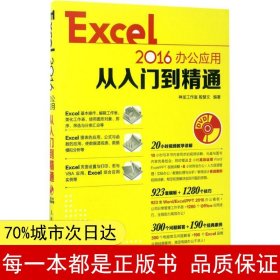 Excel 2016办公应用从入门到精通