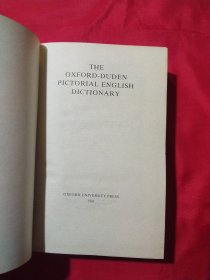 THE OXFORD-DUDEN PICTORIAL ENGLISH DICTIONARY