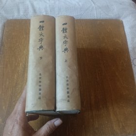 四体大字典（上下全二册）精装本有书衣（缺版权页）