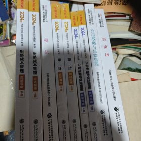 2024年注册会计师全国统一考试辅导教材，九本合售