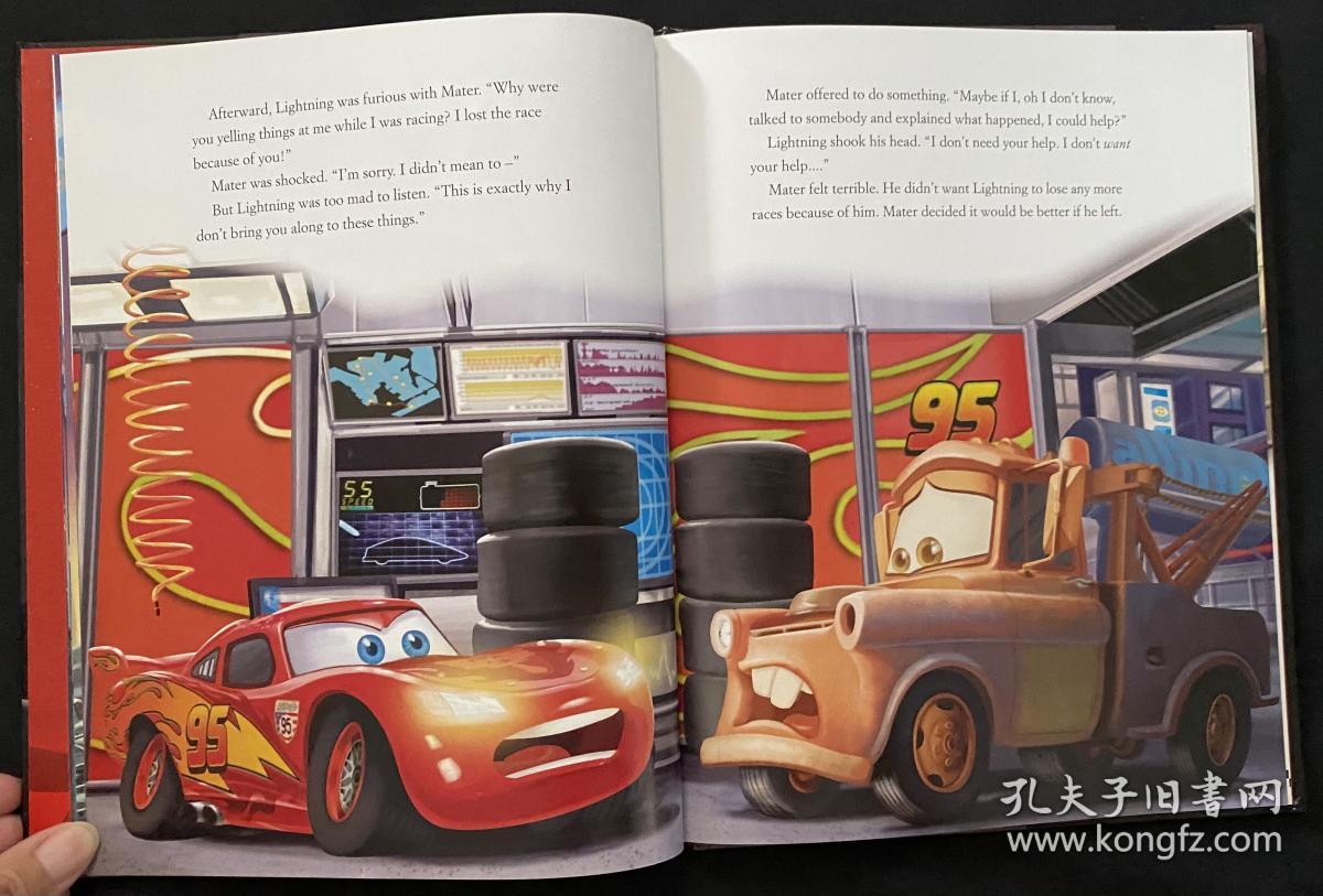 Disney Cars 2 精装 含CD 儿童英文绘本 原版英文绘本 汽车 九成新