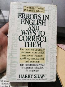 ERRORS IN ENGLISH AND WAYS TO CORRECT THEM 正版