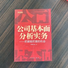 公司基本面分析实务：把握能把握的机会