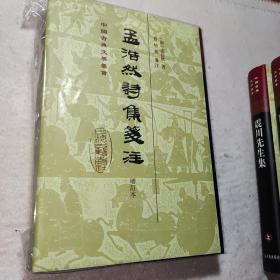 孟浩然诗集笺注（增订本） 中国古典文学丛书