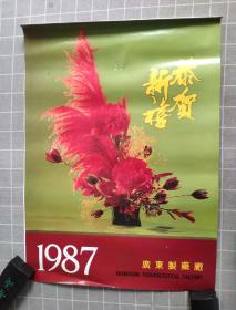 1987年  广东制药厂 挂历（全13张）