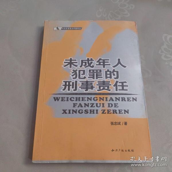 司法实务热点问题研究：未成年人犯罪的刑事责任