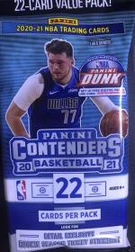 帕尼尼 2020-2021 Panini Contenders 球票 肥包Fat Pack NBA 篮球 球星卡 1包 22张卡 全新 现货 盲包 随机卡片