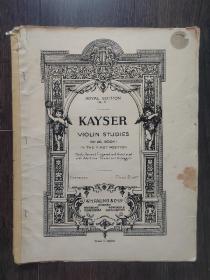 Kayser 音乐曲谱