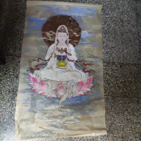 绢本观音1件，无款，8品，V