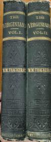 1886年，萨克雷《弗吉尼亚人》，Thackeray《The Virginians 》英文原版，布面精装，版画插图，2册全