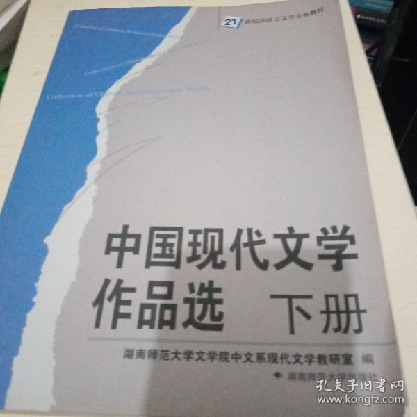 中国现代文学作品选