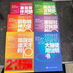 思维导图丛书【套装全6册】磨砺社交技能的10种方法+大脑使用说明书+唤醒创造天才的10种方法+获取精神力量的10种方法+提高语言智能的10种方法+激发身体潜能的10种方法