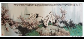 名家杨秀臣小八尺作品，不二轩作品保真包邮！ 杨秀臣1974年生，山东青岛人，现居北京，中国美术家协会会员，中国工笔画学会会员，山东美术家协会会员 ，计入选中国美协展览36次。